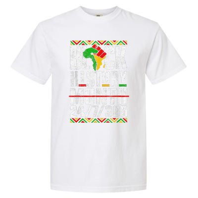 Black History Month 247365 Melanin African Black Power Garment-Dyed Heavyweight T-Shirt