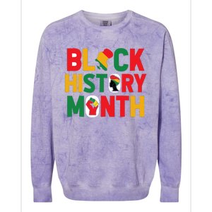 Black History Month Celebration Graphic Colorblast Crewneck Sweatshirt