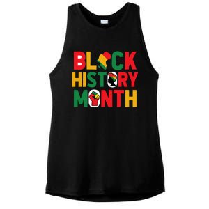 Black History Month Celebration Graphic Ladies PosiCharge Tri-Blend Wicking Tank