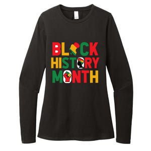 Black History Month Celebration Graphic Womens CVC Long Sleeve Shirt