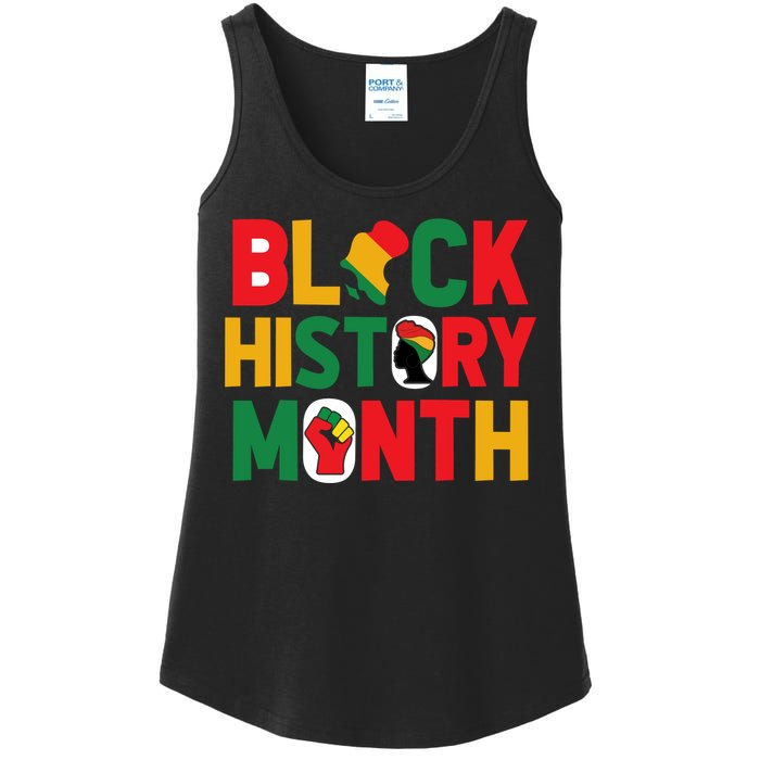 Black History Month Celebration Graphic Ladies Essential Tank