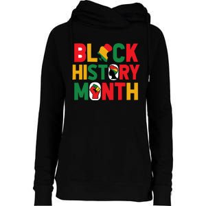 Black History Month Celebration Graphic Womens Funnel Neck Pullover Hood