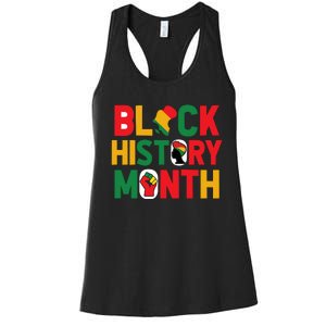 Black History Month Celebration Graphic Women's Racerback Tank