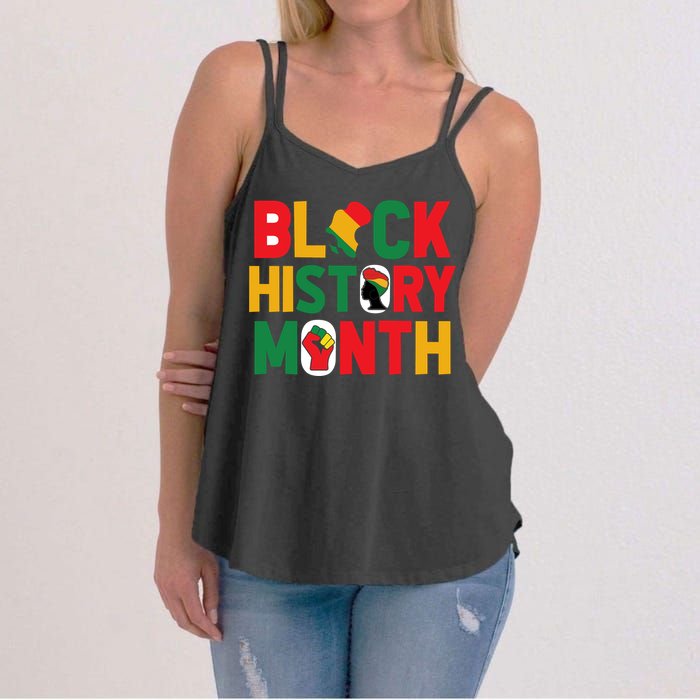 Black History Month Celebration Graphic Women's Strappy Tank