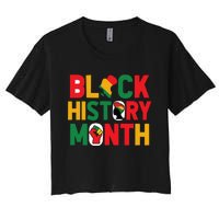 Black History Month Celebration Graphic Women's Crop Top Tee