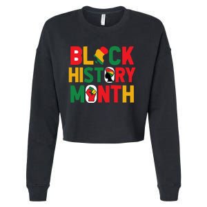 Black History Month Celebration Graphic Cropped Pullover Crew