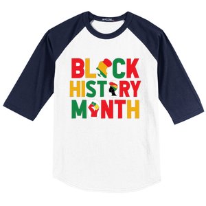 Black History Month Celebration Graphic Baseball Sleeve Shirt