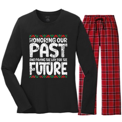 Black History Month Juneteenth Black Pride Women's Long Sleeve Flannel Pajama Set 