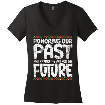 Black History Month Juneteenth Black Pride Women's V-Neck T-Shirt