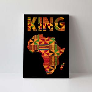 Black History Month Shirts Cool African King Design Kente Cloth Africa Ghana Canvas