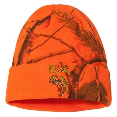 Black History Month Shirts Cool African King Design Kente Cloth Africa Ghana Kati Licensed 12" Camo Beanie