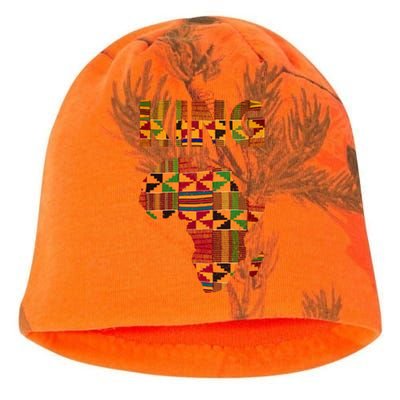 Black History Month Shirts Cool African King Design Kente Cloth Africa Ghana Kati - Camo Knit Beanie