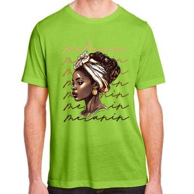 Black History Month African American Black Melanin Queen Adult ChromaSoft Performance T-Shirt