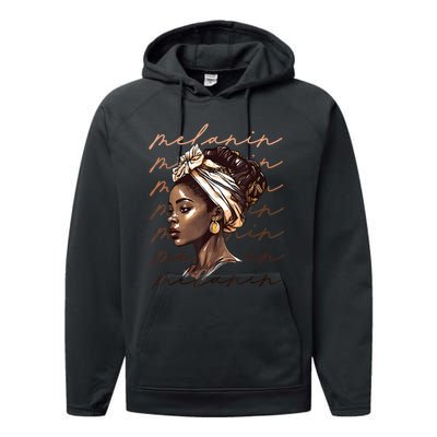 Black History Month African American Black Melanin Queen Performance Fleece Hoodie