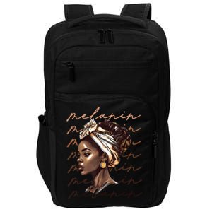 Black History Month African American Black Melanin Queen Impact Tech Backpack