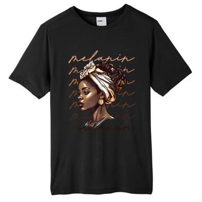 Black History Month African American Black Melanin Queen Tall Fusion ChromaSoft Performance T-Shirt