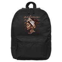 Black History Month African American Black Melanin Queen 16 in Basic Backpack