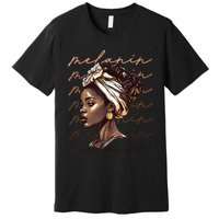 Black History Month African American Black Melanin Queen Premium T-Shirt