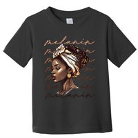 Black History Month African American Black Melanin Queen Toddler T-Shirt