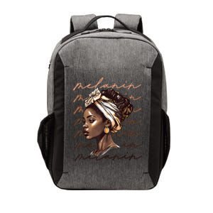 Black History Month African American Black Melanin Queen Vector Backpack