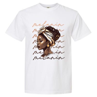 Black History Month African American Black Melanin Queen Garment-Dyed Heavyweight T-Shirt