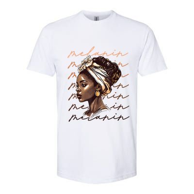 Black History Month African American Black Melanin Queen Softstyle CVC T-Shirt