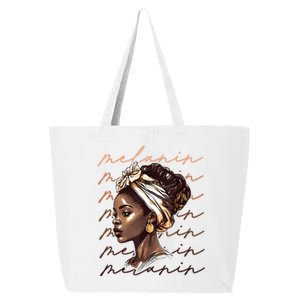 Black History Month African American Black Melanin Queen 25L Jumbo Tote