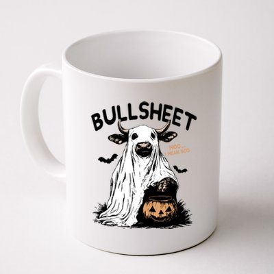 Bullsheet Halloween Moo I Mean Boo Western Halloween Funny Gift Coffee Mug