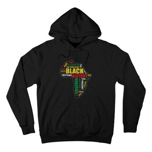 Black History Month Honoring Past Inspiring Future Women Hoodie