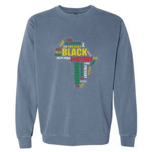 Black History Month Honoring Past Inspiring Future Women Garment-Dyed Sweatshirt