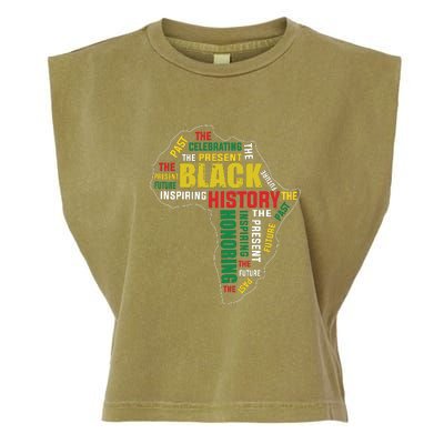 Black History Month Honoring Past Inspiring Future Women Garment-Dyed Women's Muscle Tee