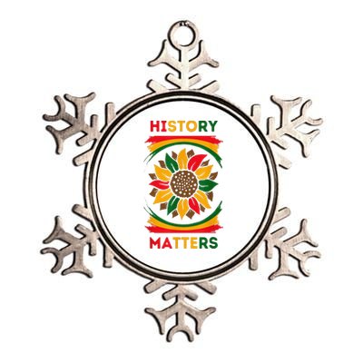 Black History Month African American History Matters Metallic Star Ornament