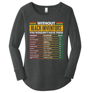 Black History Month Shirts History Of Forgotten Black Inventors Women's Perfect Tri Tunic Long Sleeve Shirt