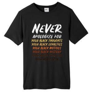 Black History Month Not Sorry For Being Black Tall Fusion ChromaSoft Performance T-Shirt