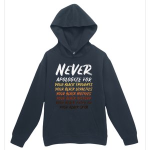 Black History Month Not Sorry For Being Black Urban Pullover Hoodie