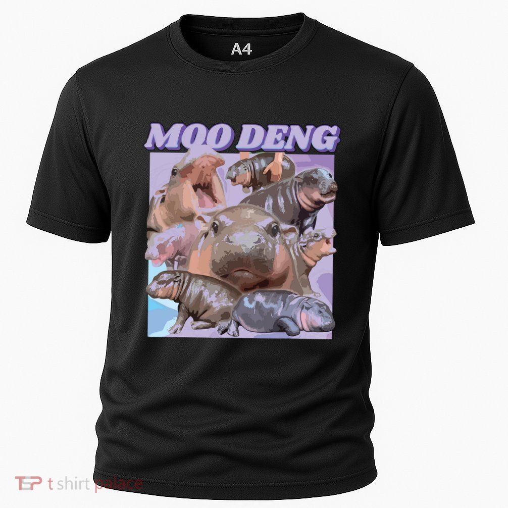 Baby Hippo Moo Deng Cooling Performance Crew T-Shirt