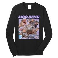 Baby Hippo Moo Deng Long Sleeve Shirt