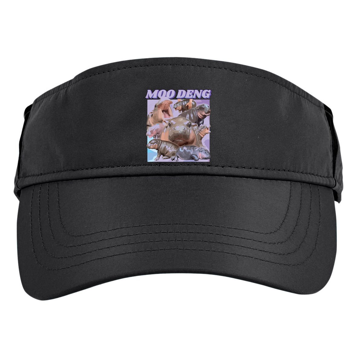 Baby Hippo Moo Deng Adult Drive Performance Visor