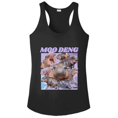 Baby Hippo Moo Deng Ladies PosiCharge Competitor Racerback Tank