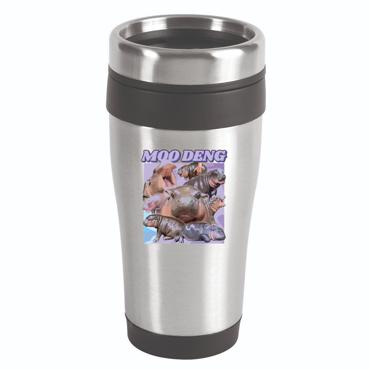 Baby Hippo Moo Deng 16oz Travel Tumbler