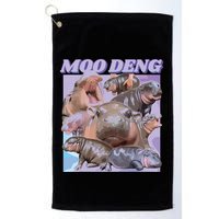 Baby Hippo Moo Deng Golf Towel