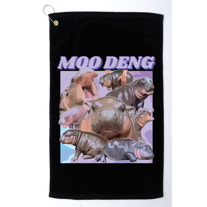 Baby Hippo Moo Deng Golf Towel
