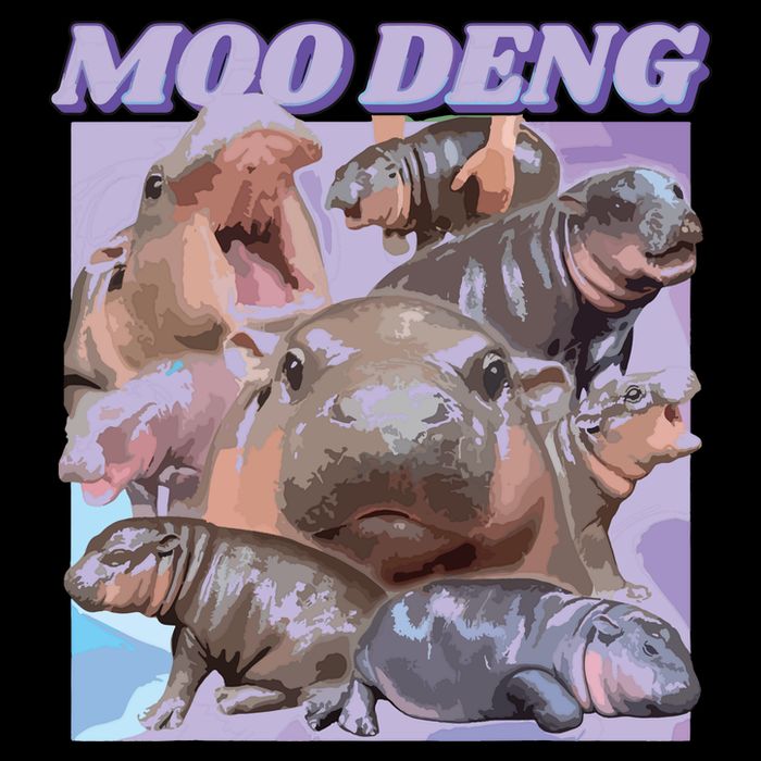 Baby Hippo Moo Deng Toddler T-Shirt