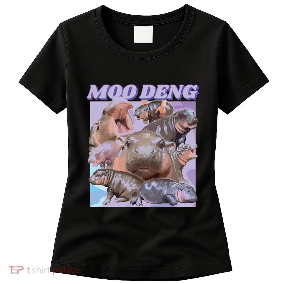 Baby Hippo Moo Deng Womens T-Shirt