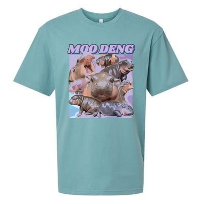 Baby Hippo Moo Deng Sueded Cloud Jersey T-Shirt