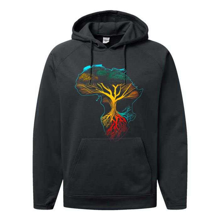 Black History Month African American Ancestors' Roots Performance Fleece Hoodie