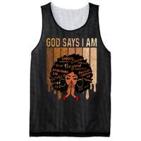 Black History Month Shirts Womens Black Girl Queen God Says I Am Melanin Mesh Reversible Basketball Jersey Tank