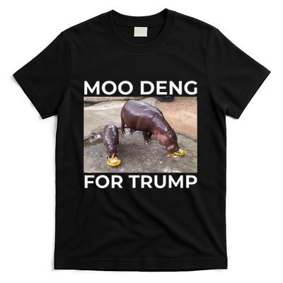 Baby Hippo Moo Deng Picks Trump President T-Shirt