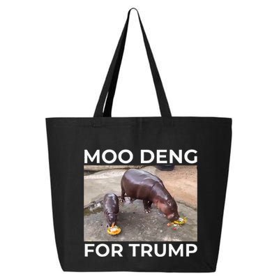 Baby Hippo Moo Deng Picks Trump President 25L Jumbo Tote