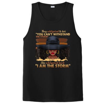 Black History Month African Woman Afro I Am The Storm PosiCharge Competitor Tank